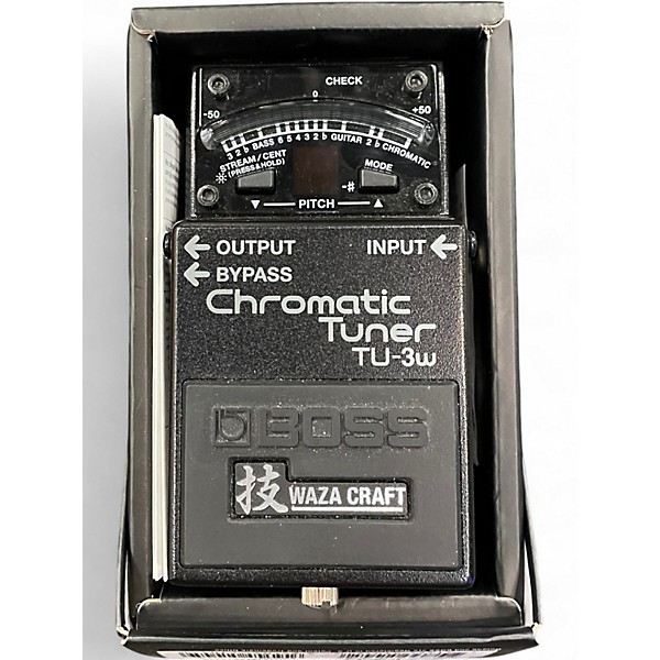 Used BOSS TU3W Waza Craft Chromatic Tuner Pedal