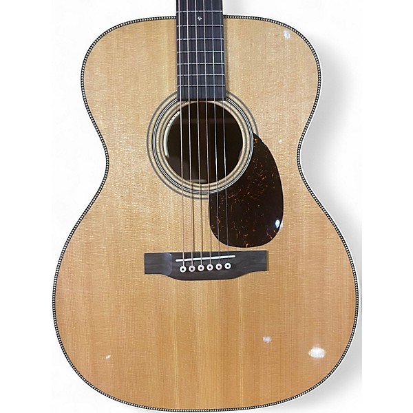 Used 2025 Martin om28e Natural Acoustic Electric Guitar