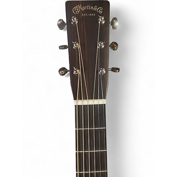 Used 2025 Martin om28e Natural Acoustic Electric Guitar