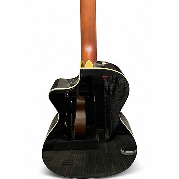 Used Fender kingman Black Acoustic Bass Guitar