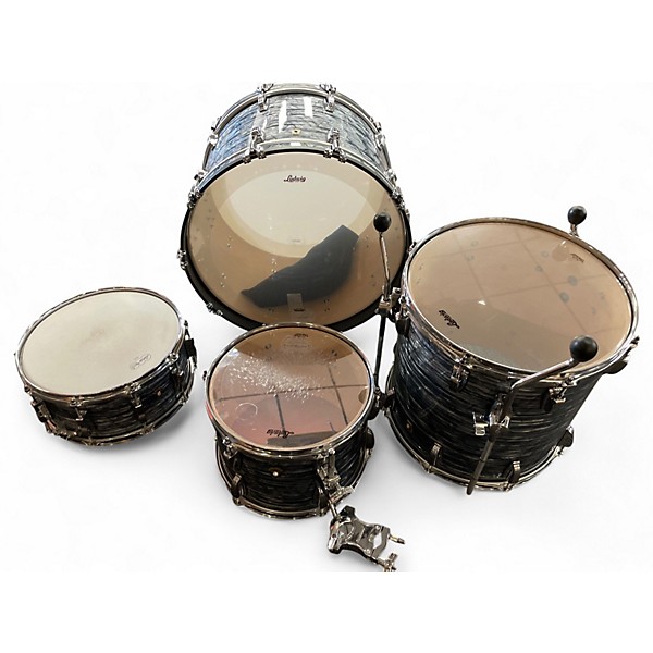 Used Ludwig 4 Piece Classic Maple Black Pearl Drum Kit