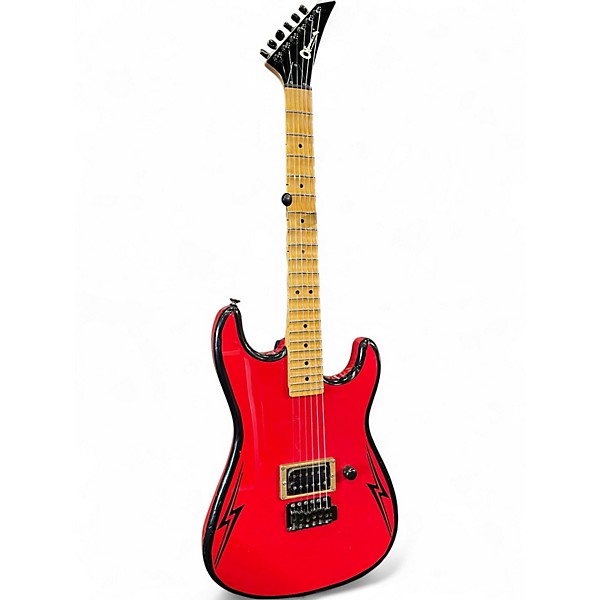 Vintage 1988 Charvel Model 1 Candy Apple Red Solid Body Electric Guitar