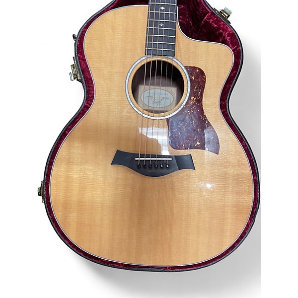 Used Taylor 214CE Deluxe Natural Acoustic Electric Guitar