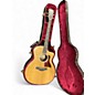 Used Taylor 214CE Deluxe Natural Acoustic Electric Guitar