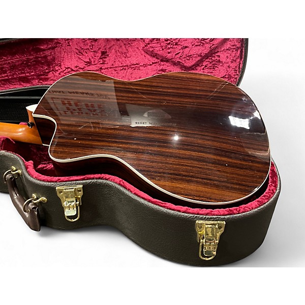 Used Taylor 214CE Deluxe Natural Acoustic Electric Guitar