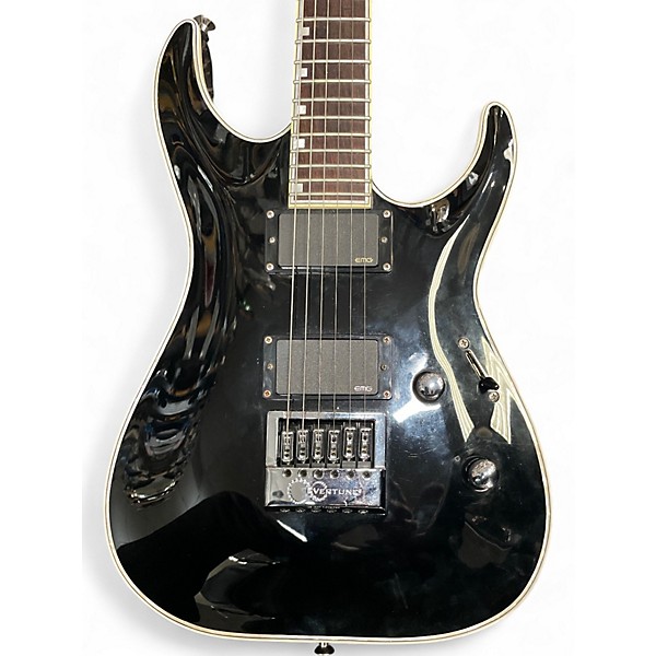 Used ESP LTD MH1000 with Evertune Black Solid Body Electric Guitar