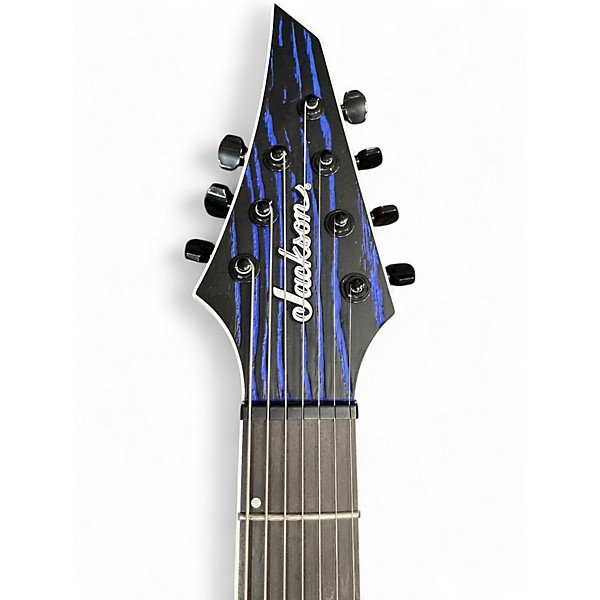 Used Jackson Pro Series Dinky DK Modern Ash HT7 SANDBLASTED BLUE Solid Body Electric Guitar