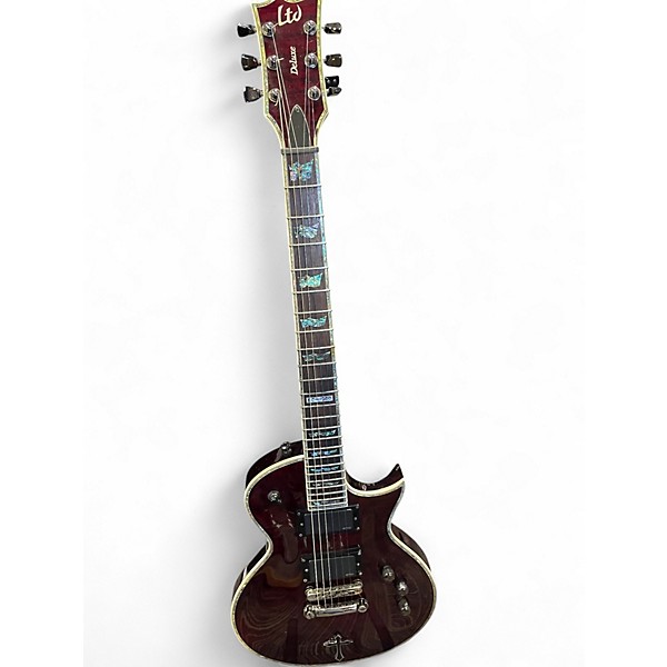 Used ESP LTD EC1000 Black Cherry Solid Body Electric Guitar