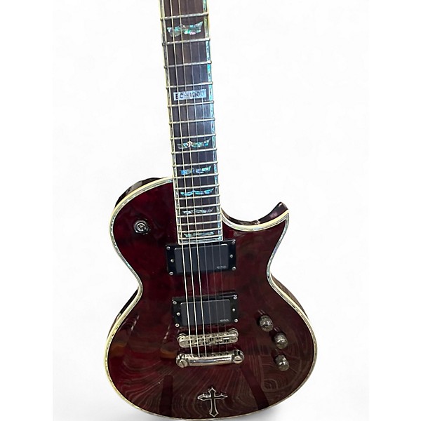 Used ESP LTD EC1000 Black Cherry Solid Body Electric Guitar
