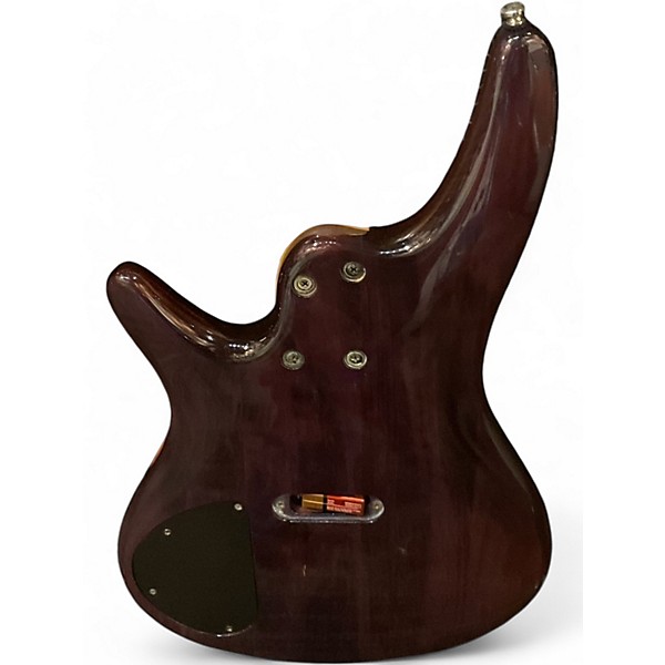 Used Ibanez SR400QM Trans Purple Burst Electric Bass Guitar