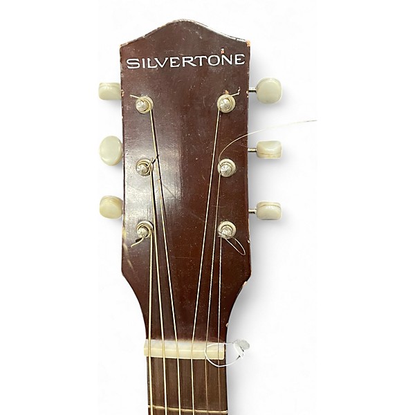 Vintage 1960s Silvertone St Style Sunburst Solid Body Electric Guitar