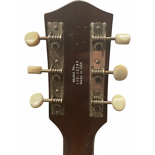 Vintage 1960s Silvertone St Style Sunburst Solid Body Electric Guitar