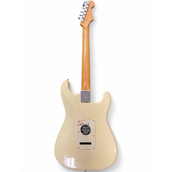 Used Fender Standard Stratocaster Left Handed Vintage White Electric Guitar