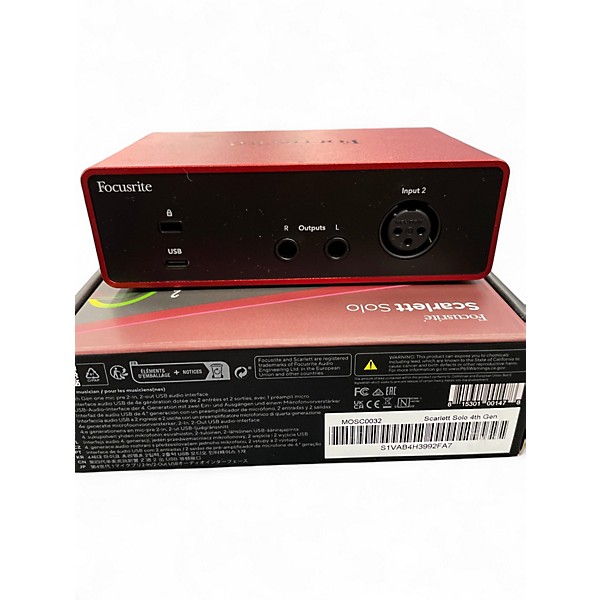 Used Focusrite Scarlett Solo Audio Interface