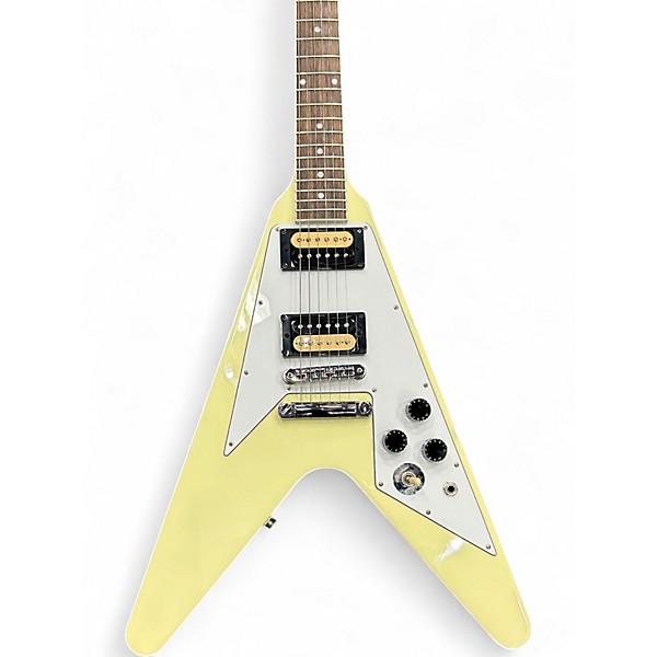 Used 2023 Gibson '70s Flying V Classic White Solid Body Electric Guitar