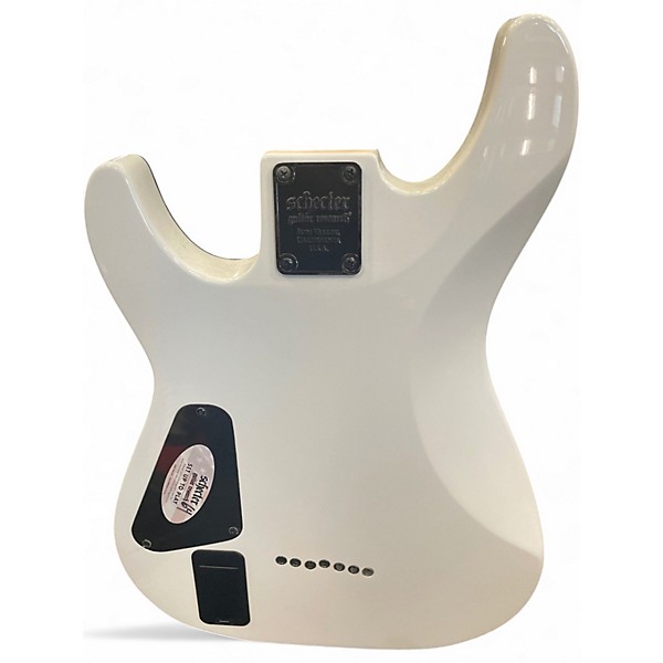 Used Schecter Guitar Research Demon 7 String WHITE Solid Body Electric Guitar