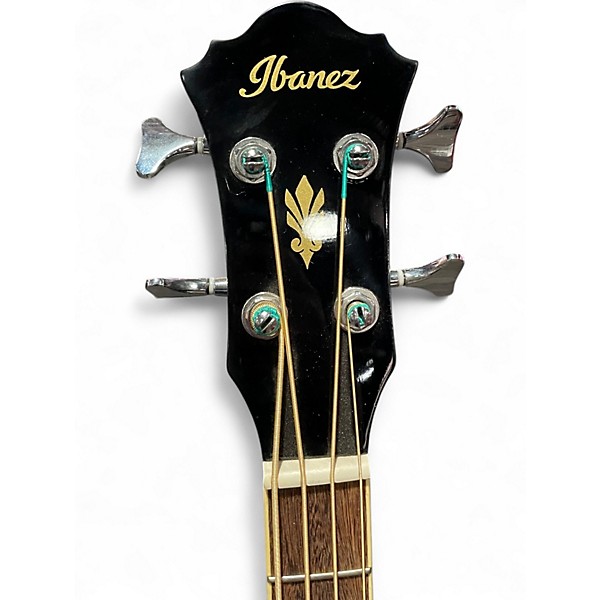 Used Ibanez AEB5E Black Acoustic Bass Guitar