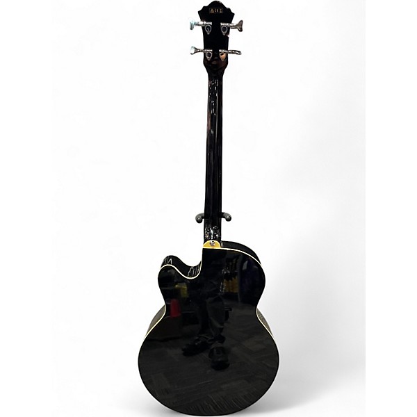 Used Ibanez AEB5E Black Acoustic Bass Guitar