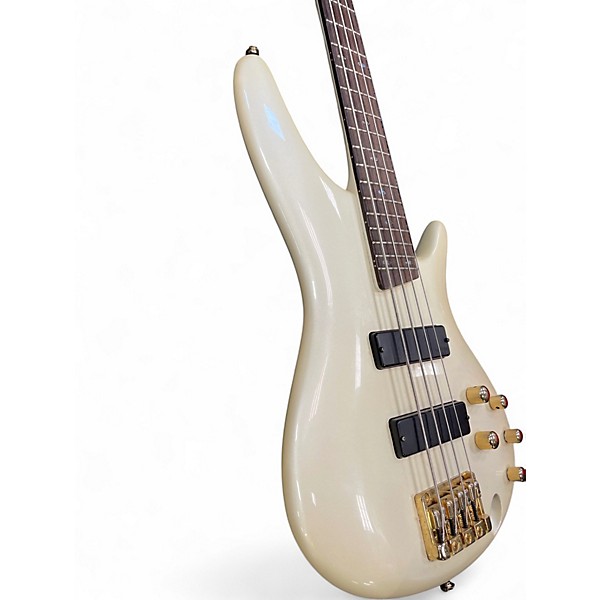 Used Ibanez SR530 Pearl White Electric Bass Guitar