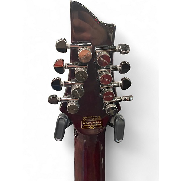 Used Schecter Guitar Research Hellraiser C8 Special 8 String Black Cherry Solid Body Electric Guitar