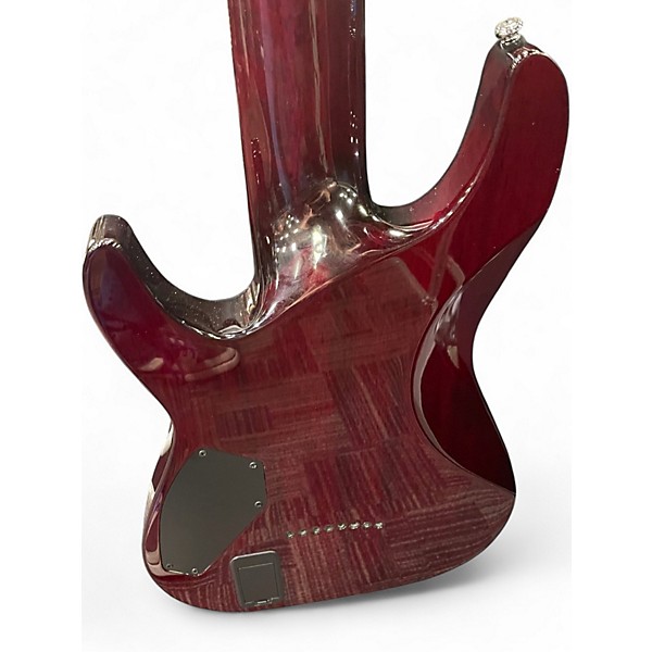Used Schecter Guitar Research Hellraiser C8 Special 8 String Black Cherry Solid Body Electric Guitar