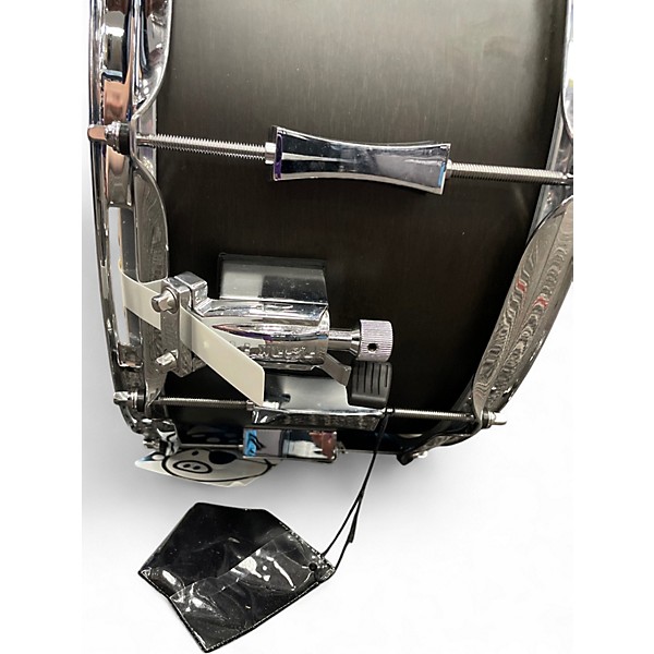 Used Pork Pie 14X7 Little Squealer Snare Satin Black Drum