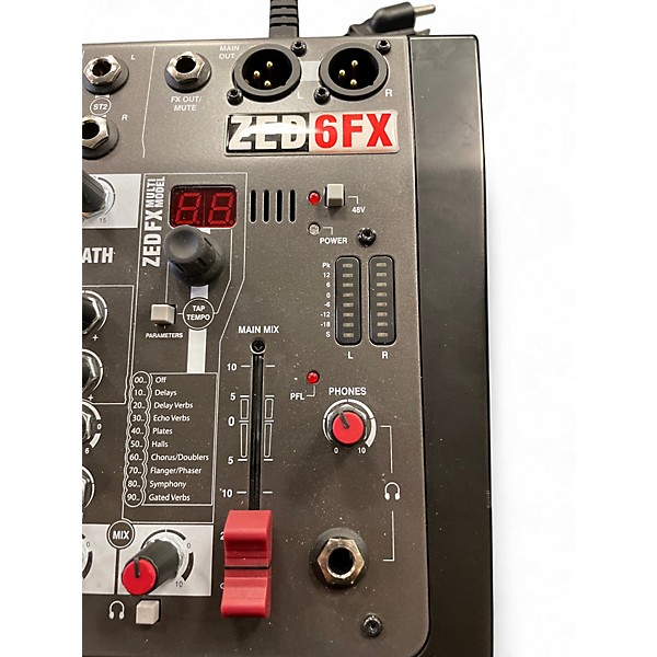 Used Allen & Heath ZED6FX Line Mixer