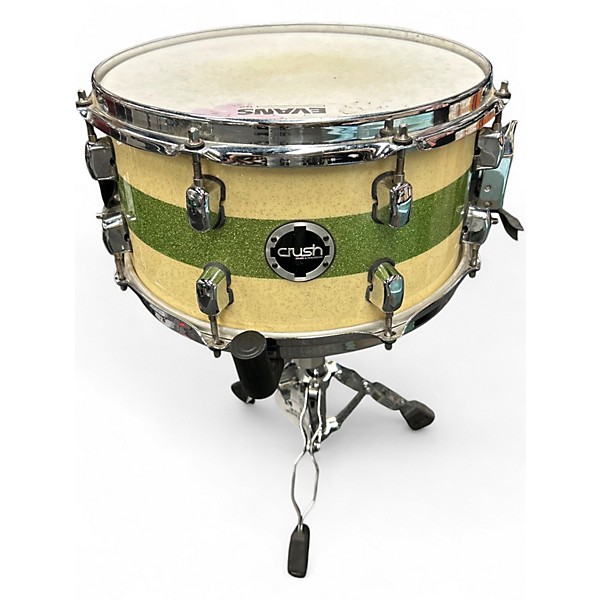 Used CRUSH 14in Snare Green Drum