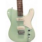 Used Squier Paranormal Baritone Cabronita Telecaster Metallic Aqua Marine Solid Body Electric Guitar
