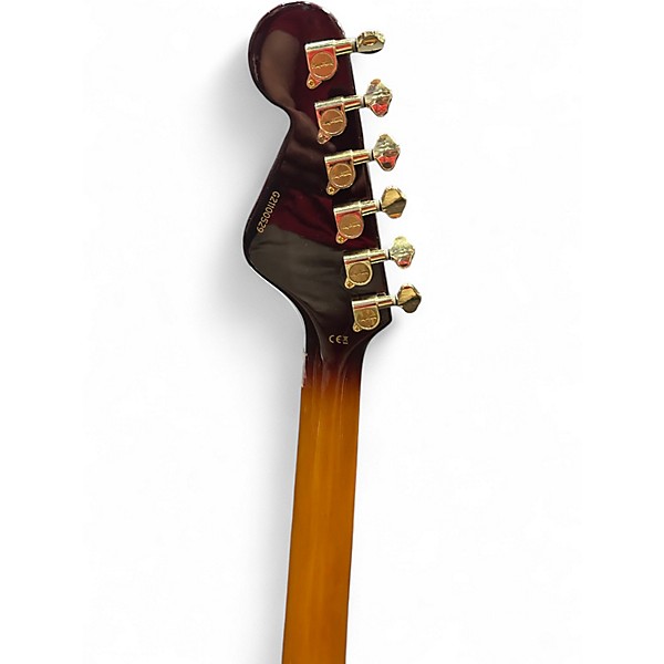 Used Hagstrom Viking 2 Tone Sunburst Hollow Body Electric Guitar
