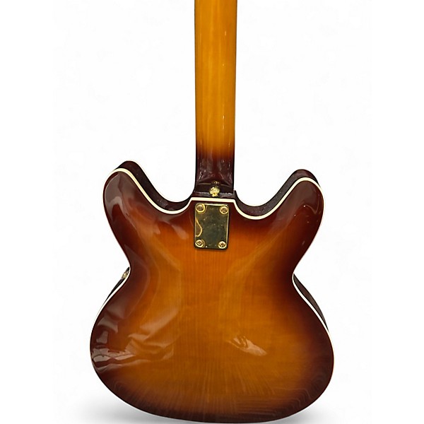Used Hagstrom Viking 2 Tone Sunburst Hollow Body Electric Guitar