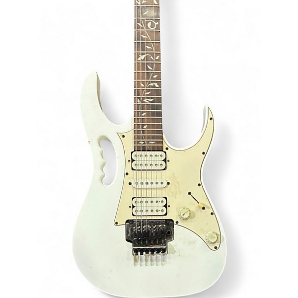 Used Ibanez jem jr Alpine White Solid Body Electric Guitar