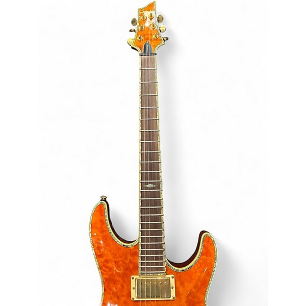 Used Schecter Guitar Research c1 elite Amber Solid Body Electric Guitar