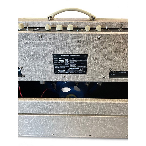 Used VOX AC15HW1X 15W 1x12 Hand Wired Tube Guitar Combo Amp