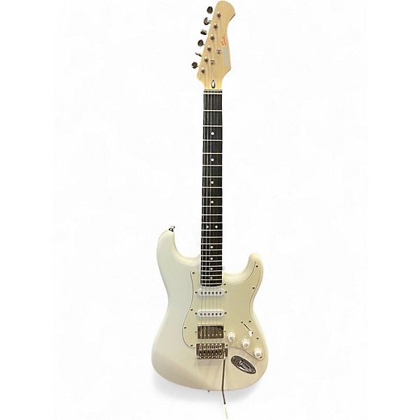 Used Donner SEEKER White Solid Body Electric Guitar