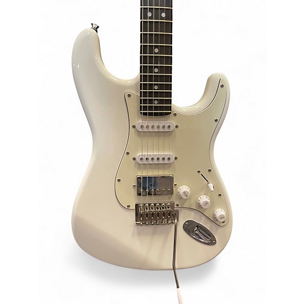 Used Donner SEEKER White Solid Body Electric Guitar