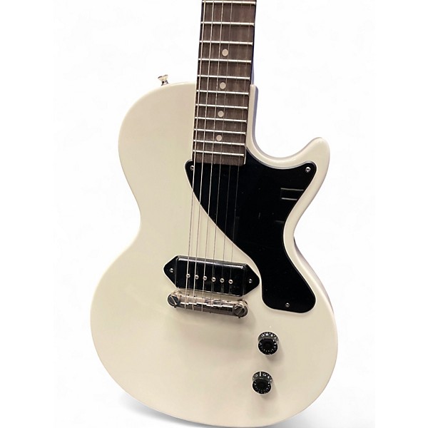 Used Epiphone LES PAUL JR WHITE Solid Body Electric Guitar