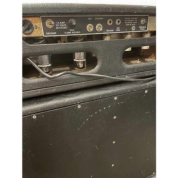 Vintage 1965 Fender BANDMASTER WITH CAB Tube Guitar Amp Head