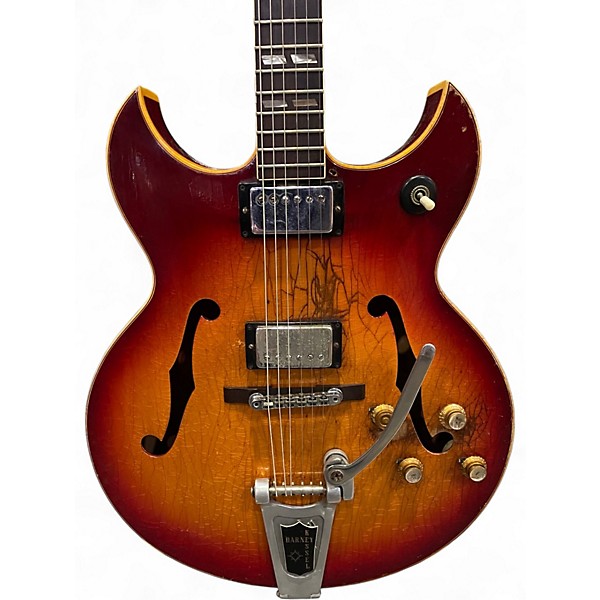 Vintage 1963 Gibson BARNEY KESSEL STANDARD Cherry Sunburst Hollow Body Electric Guitar