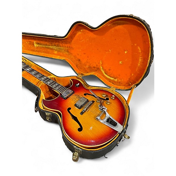 Vintage 1963 Gibson BARNEY KESSEL STANDARD Cherry Sunburst Hollow Body Electric Guitar