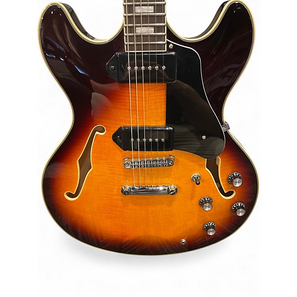 Used 2024 Sire LARRY CARLITON 8 3 Color Sunburst Hollow Body Electric Guitar