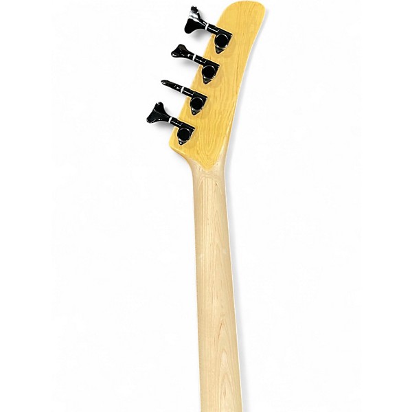 Used Gaskell X Bass Left Handed White Electric Bass Guitar