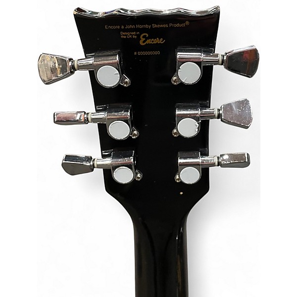 Used ENCORE Lp style Black Solid Body Electric Guitar