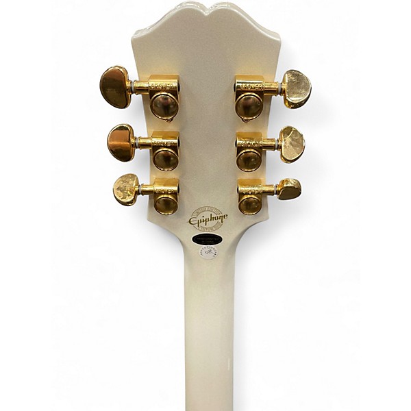 Used Epiphone Wildkat Royale Pearl White Hollow Body Electric Guitar