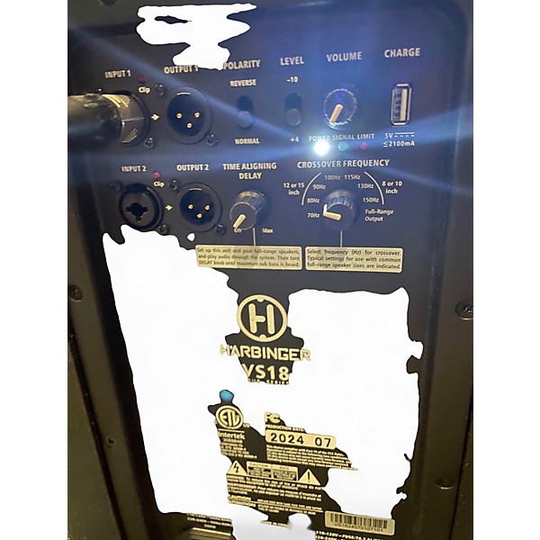 Used Harbinger VS18 Powered Subwoofer