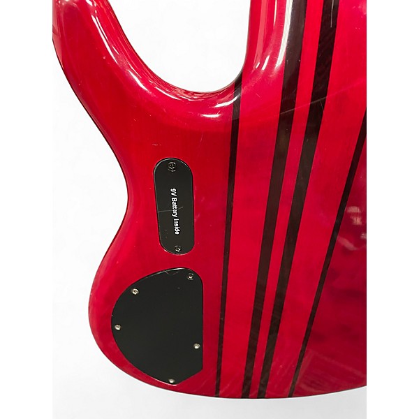 Used Cort bass Candy Apple Red Electric Bass Guitar