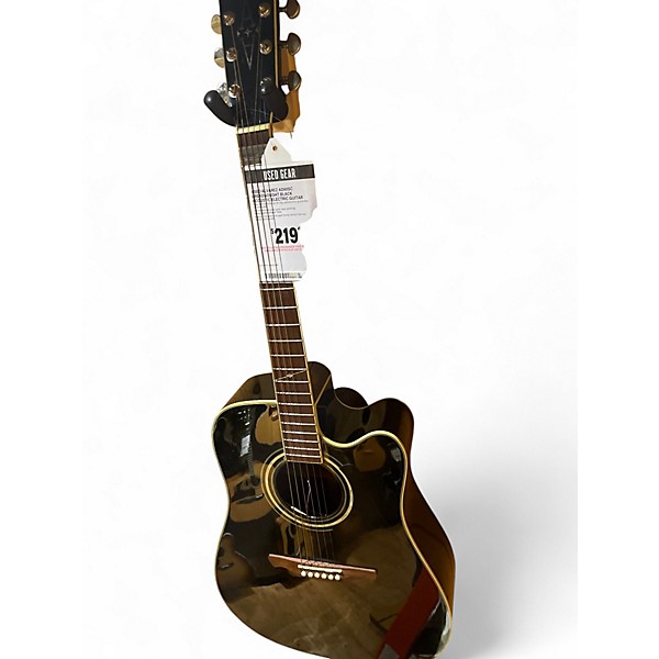 Used Alvarez AD60SC Dreadnought BLACK Acoustic Electric Guitar