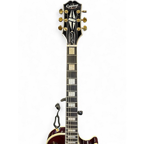Used Epiphone Les Paul Custom Jerry Cantrell Maroon Solid Body Electric Guitar