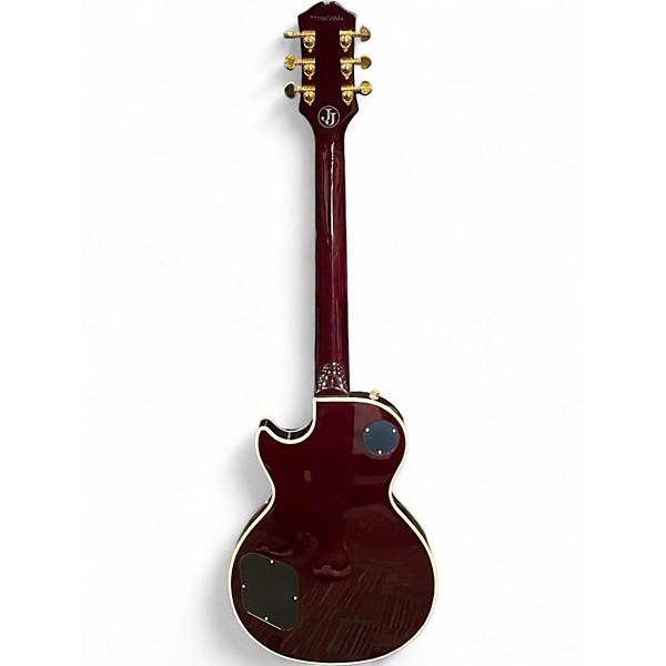 Used Epiphone Les Paul Custom Jerry Cantrell Maroon Solid Body Electric Guitar