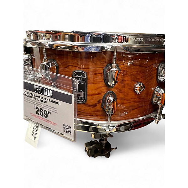 Used Mapex 6.5X14 Black Panther Shadow Natural Drum
